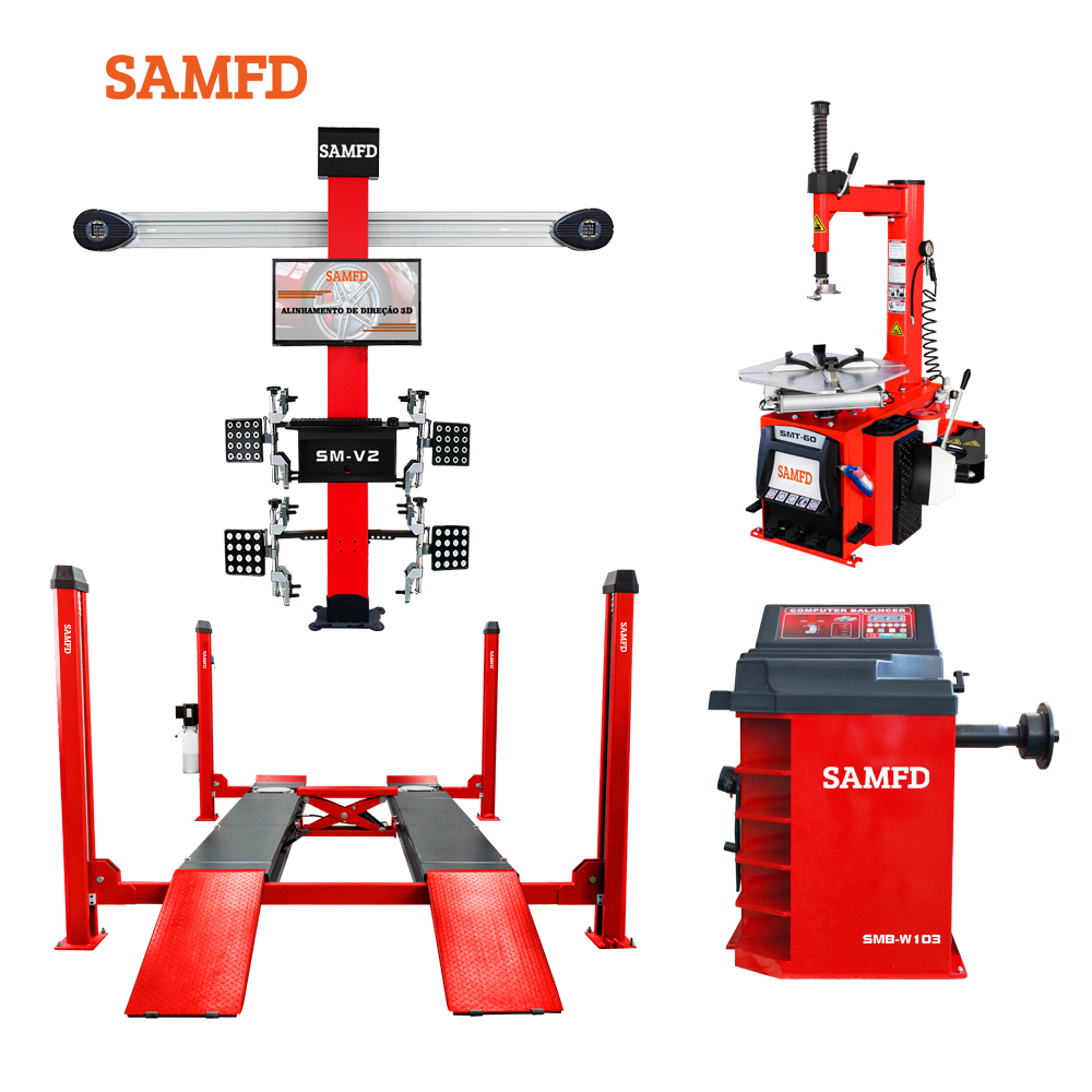 Wheel Alignment Machine - Macchina per Allineamento Ruote 3D, Sollevatore