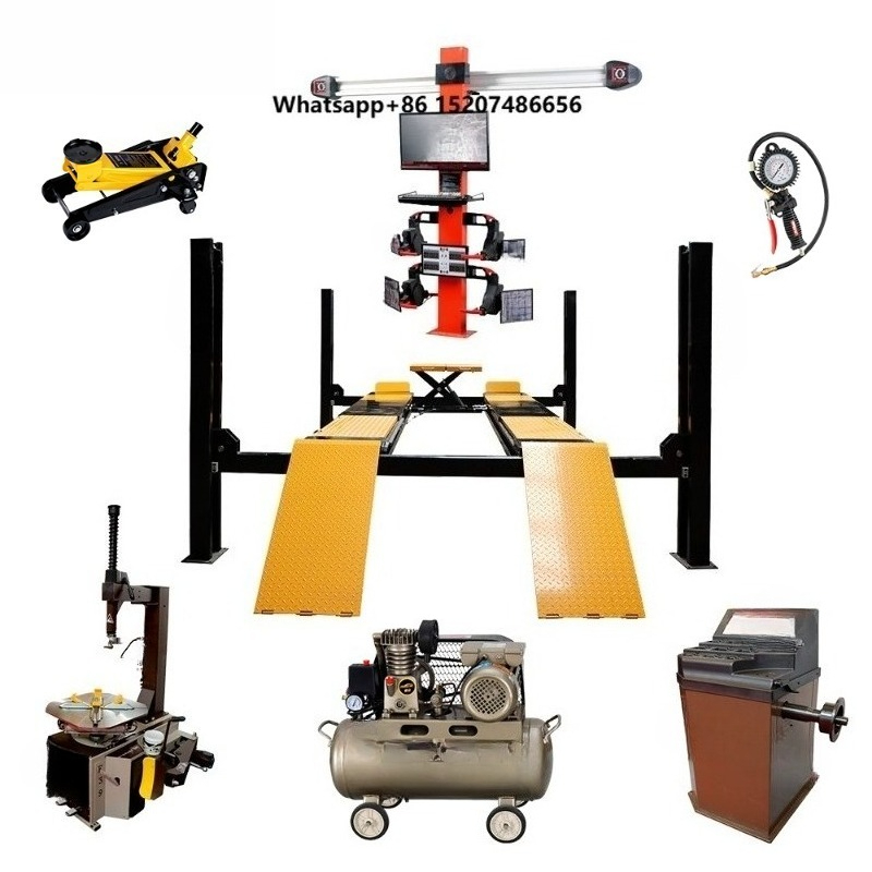 Wheel Alignment Machine - Sollevatore Idraulico a Quattro Colonne a